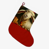 Weihnachtsziege 3 großer weihnachtsstrumpf (Vorderansicht (hängend))