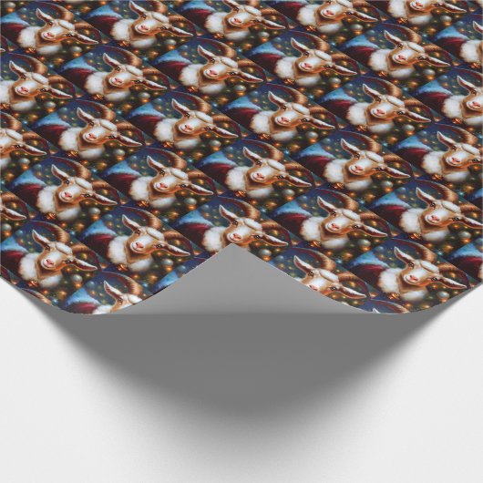 Weihnachtsziege 4 geschenkpapier (Ecke)