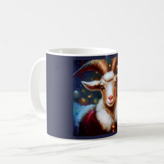 Weihnachtsziege 4 kaffeetasse (Vorderseite Links)