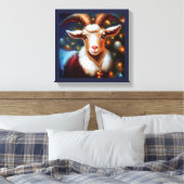 Weihnachtsziege 4 leinwanddruck (Insitu (Schlafzimmer))
