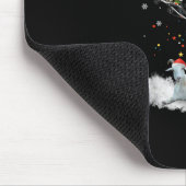 Weihnachtsziege auf Baum Funny Santa Goat Lover Ge Mousepad (Ecke)