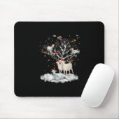 Weihnachtsziege auf Baum Funny Santa Goat Lover Ge Mousepad (Mit Mouse)