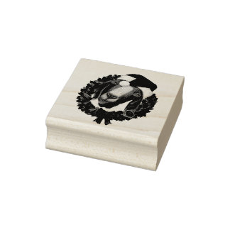 Weihnachtsziege-Briefmarke Gummistempel