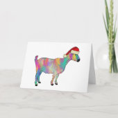 Weihnachtsziege farbig karte (Vorderseite)