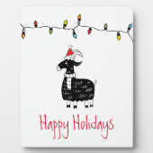 Weihnachtsziege Fotoplatte (Vorderseite)