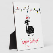 Weihnachtsziege Fotoplatte (Seite)