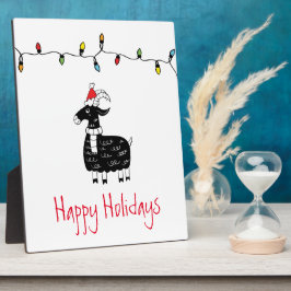 Weihnachtsziege Fotoplatte