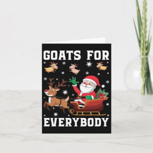 Weihnachtsziege Funny Goat für alle Karte