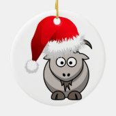 Weihnachtsziege im Online-Landbau Keramikornament (Hinten)