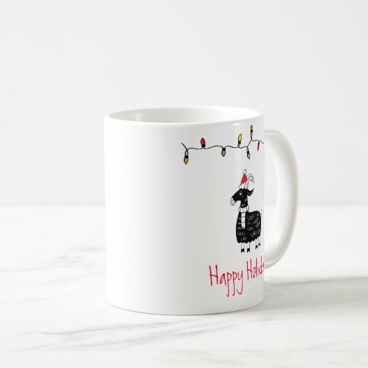 Weihnachtsziege Kaffeetasse (VorderseiteRechts)