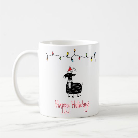 Weihnachtsziege Kaffeetasse (Links)