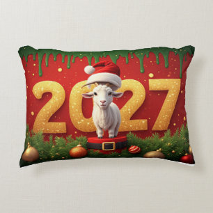 Weihnachtsziege Kuscheliges Geschenkidee für die F Dekokissen