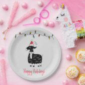 Weihnachtsziege Pappteller (Party)