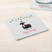 Weihnachtsziege Rechteckiger Pappuntersetzer (angewinkelt)