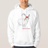 Weihnachtsziege Zeichnend Hoodie (Vorderseite)