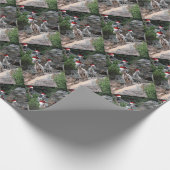 Weihnachtsziegen Geschenkpapier (Ecke)