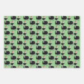 Weihnachtsziegen Geschenkpapier Set (Vorderseite)