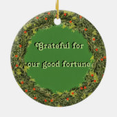 Weihnachtsziegen im Protokoll Keramik Ornament (Hinten)