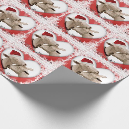 Weihnachtsziegen in Liebe Geschenkpapier (Ecke)
