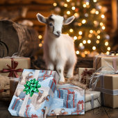 Weihnachtsziegen und Geschenke Geschenkpapier