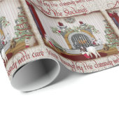 Weihnachtsziegen Weihnachtswrapping Papier Geschenkpapier (Rolleneckpunkt)