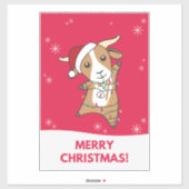 Weihnachtsziegen Wintertiere Sticker (Blatt)