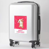 Weihnachtsziegen Wintertiere Sticker (Koffer)