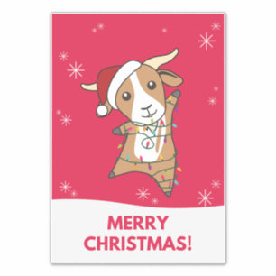 Weihnachtsziegen Wintertiere Sticker