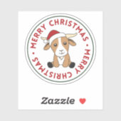 Weihnachtsziegen Wintertiere Sticker (Blatt)