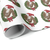 Weihnachtsziegenumhüllung Geschenkpapier (Rolleneckpunkt)