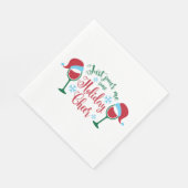 Weihnachtsziffer Typografie - Gönnen Sie sich eine Serviette (Ecke)