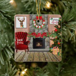 Weihnachtszimmerschmuck Keramikornament