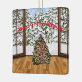 Weihnachtszimmerschmuck Keramikornament (Links)