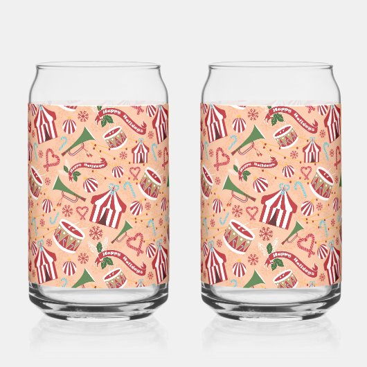 Weihnachtszirkus Dosenglas (Vorderseite)