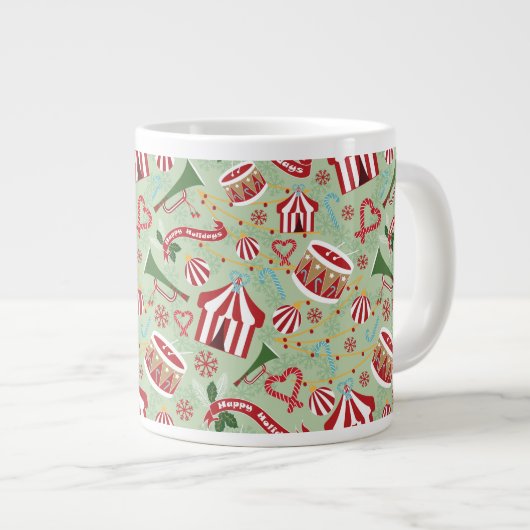 Weihnachtszirkus Jumbo-Tasse (Vorderseite Rechts)