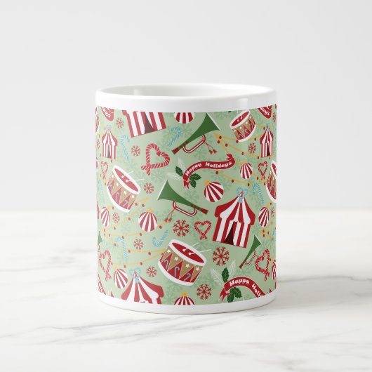 Weihnachtszirkus Jumbo-Tasse (Vorderseite)