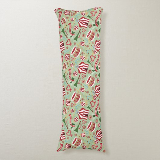 Weihnachtszirkus Seitenschläferkissen (Vorderseite Vertikal)