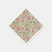 Weihnachtszirkus Serviette (Ecke)