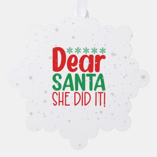Weihnachtszitat Ornament Karte (Vorderseite)