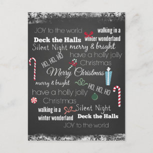 Weihnachtszitat-Typografie Feiertagspostkarte