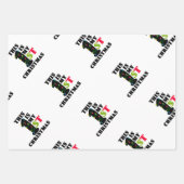 Weihnachtszitate für das Verpacken von Papierblätt Geschenkpapier Set (Vorderseite)