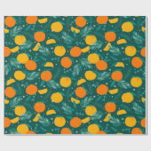 Weihnachtszitronenmuster Tissue Geschenkpapier (Flach)