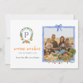 Weihnachtszitrus Botanische Blüte | FOTO Feiertagskarte (Vorderseite)