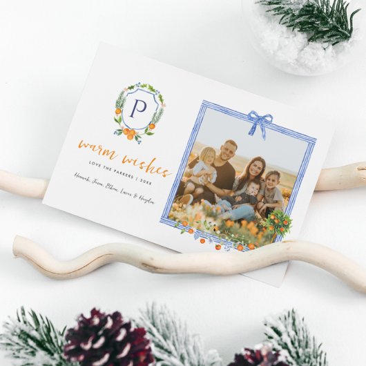 Weihnachtszitrus Botanische Blüte | FOTO Feiertagskarte