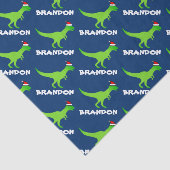 Weihnachtszittel für Kinder mit lustigen Dinosauri Seidenpapier (Ausschnitt)