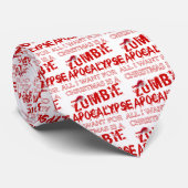 Weihnachtszombie-Apokalypse Krawatte (Gerollt)