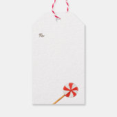 Weihnachtszucker Cookie Snowman Geschenkanhänger (Rückseite)