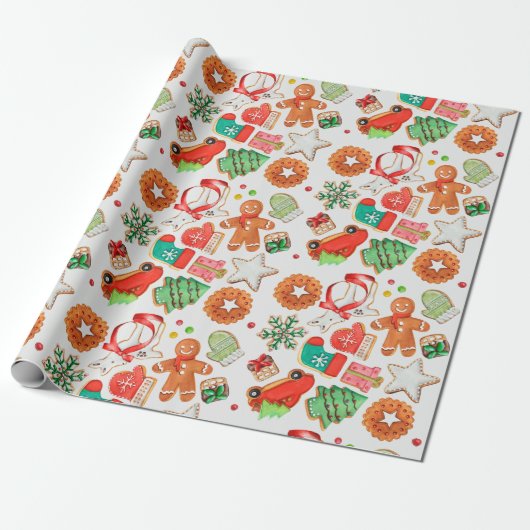 Weihnachtszucker Geschenkpapier (Ungerollt)