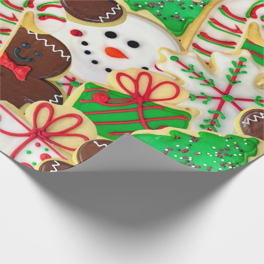 Weihnachtszucker Geschenkpapier (Ecke)