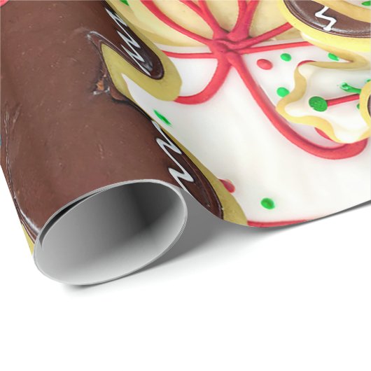 Weihnachtszucker Geschenkpapier (Rolleneckpunkt)